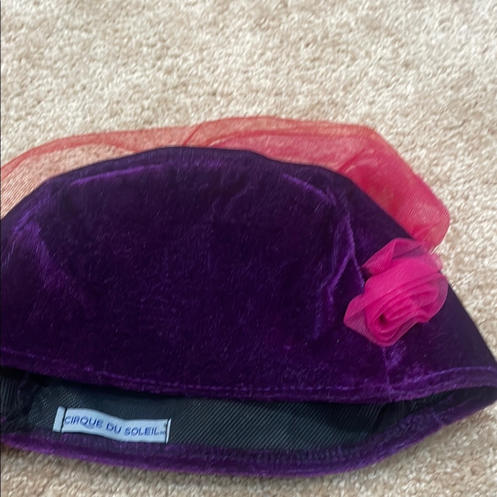 Cirque du soleil Purple Hat with Pink Accents